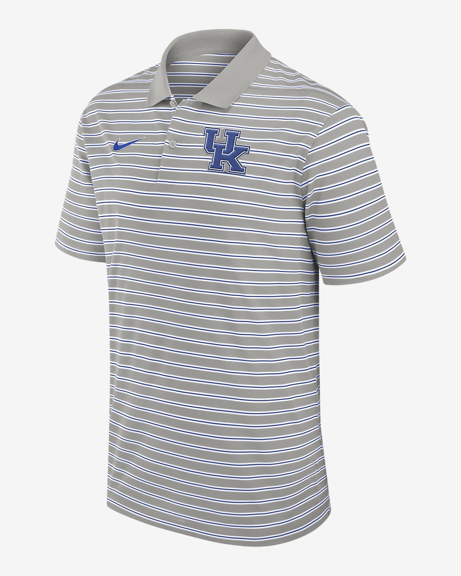 Kentucky Wildcats Primetime Victory Striped Men s Nike Dri FIT College Polo